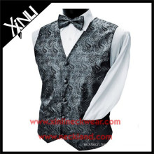 Polyester Woven Formal Handmade Paisley Vest